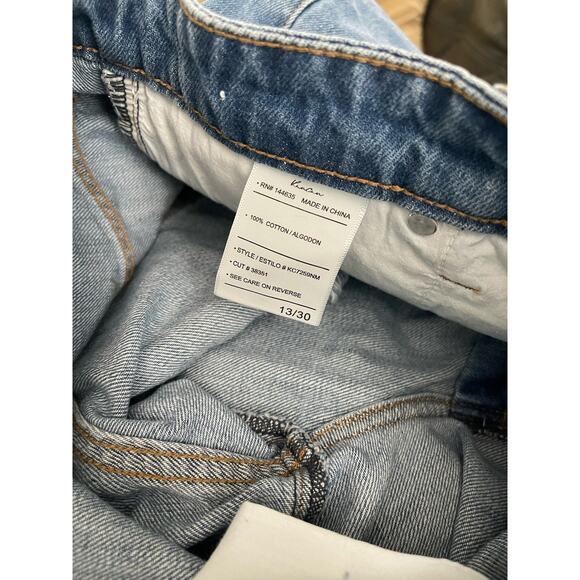 New Kancan Denim Shorts Women's Size 30 High Rise Distressed - Picture 6 of 7